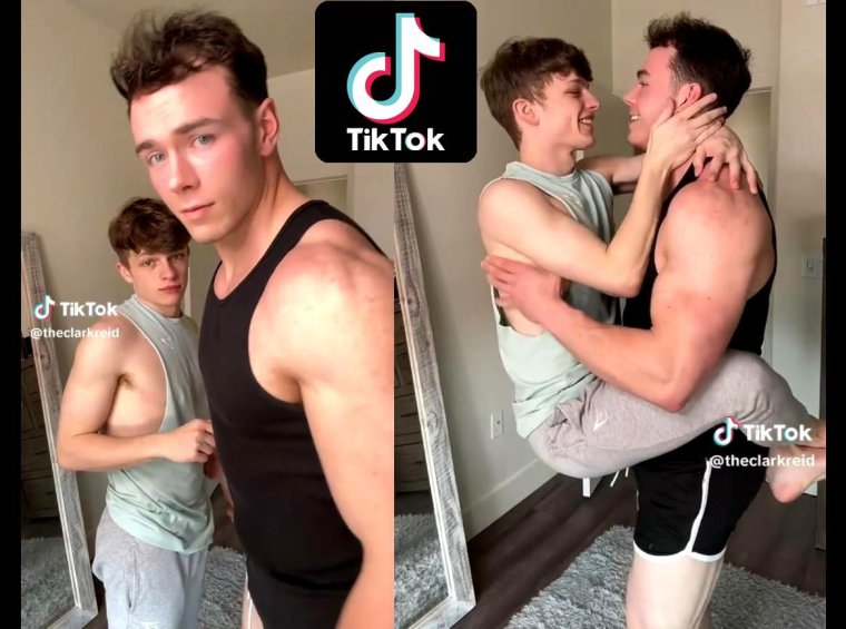 Namorado teen de TikToker famoso estrela pornô gay e impacta